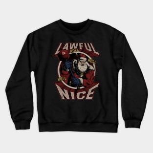 RPG - Christmas Santa Alignment - Lawful Nice Crewneck Sweatshirt